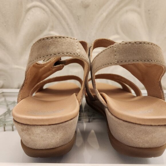 Dansko Leather "Angela" Metallic Sand Sandals. NIB. EU 40/US 9.5-10 - Picture 6 of 9